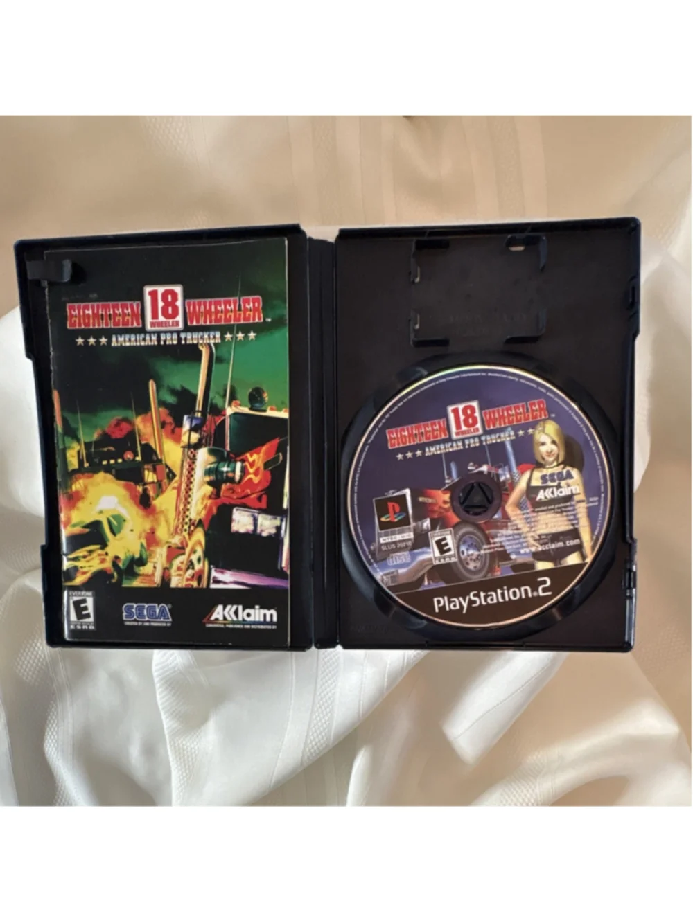 SEGA Acclaim 18-Wheeler: American Pro Trucker PS2 Multiplayer Manual NTSC